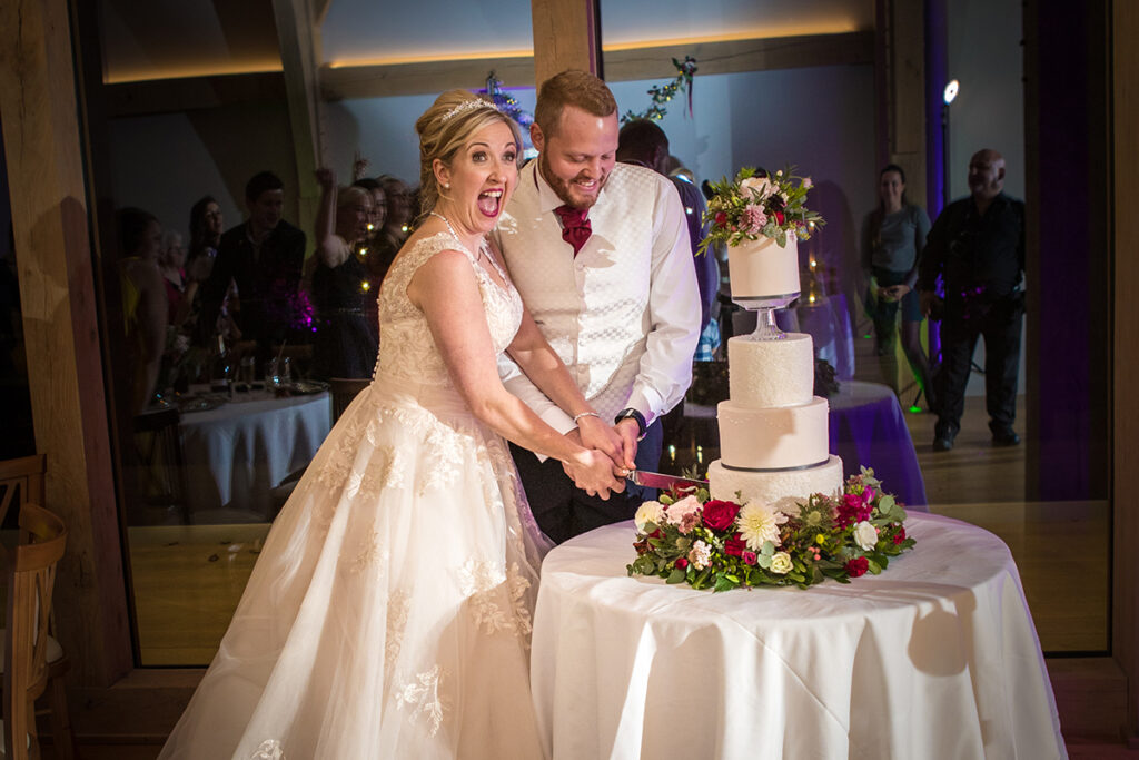 Katie & Ashley - Cutting of the cake